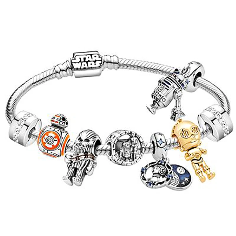 

Новинка, ювелирные изделия из стерлингового серебра для женщин, роскошные дизайнерские браслеты из серии планеты, бусины «сделай сам», очар...