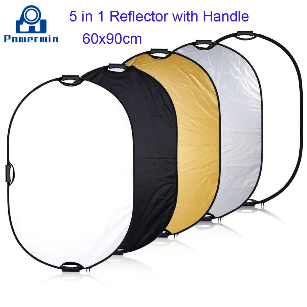 Отражатель Powerwin 5 в 1 60x90 см с ручкой | Электроника