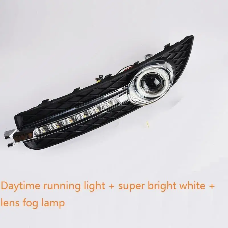 Наружные Drl дневные Neblineros Luces Para Авто Стайлинг светодиодные ходовые Автомобильные фары передние противотуманные фары 13 для Buick Regal - Цвет: Number 11