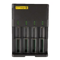 intelligent multifunctional battery loader 26650 22650 18650 18490 18350 17670 rechargeable battery charger i4 gout transport