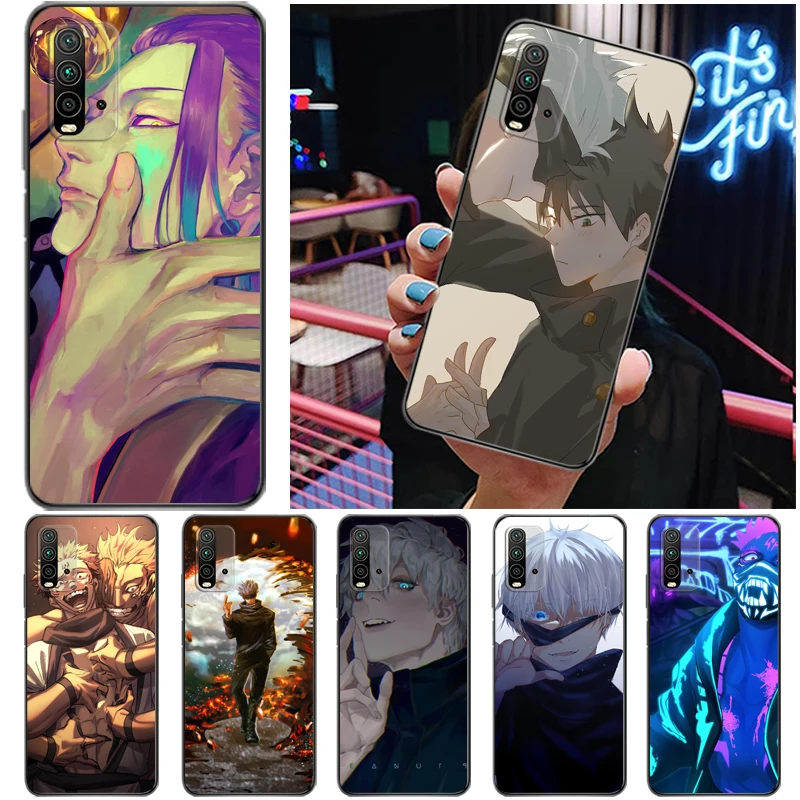 

Jujutsu Kaisen Satoru Gojo Sukuna Yuji Itadori Fushiguro Megumi Phone Case For Xiaomi Redmi 9 9T 9A 9C Pro Back Cover Funda