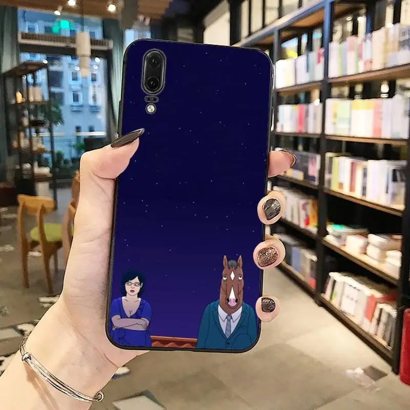 

Funny BoJack Cartoon Horseman Phone Case Funda For Huawei P9 P10 P20 P30 Lite 2016 2017 2019 plus pro P smart