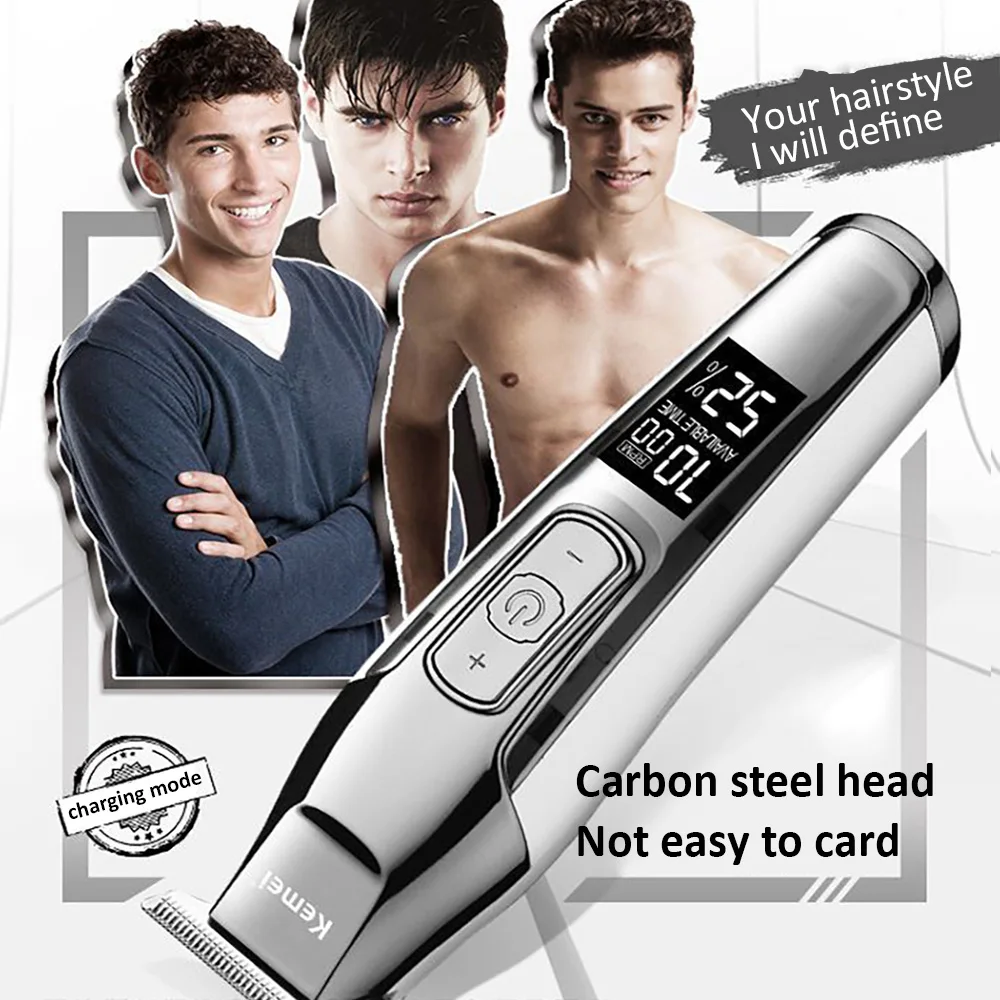 

New Barber Professional Hair Trimmer Beard Hair Clipper Men Trimer Hair Cutter Electric Hair Cutting Machine Haircut Razor Edge