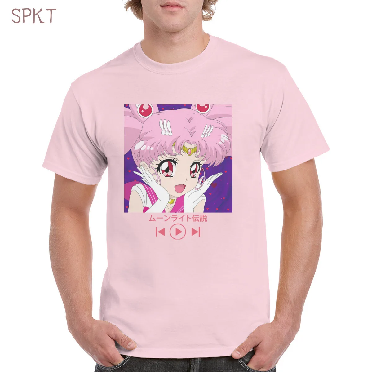

Sailor Moon T shirt 100% Cotton Top Harajuku Aesthetic T-shirt Oversized clothes Female/Man