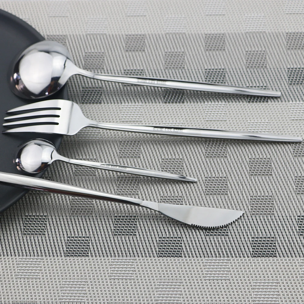 

32pcs Dinnerware Set Rainbow Cutlery Set Stainless Steel Dinner Set Knife Fork Coffee Spoon Silverware Set Kitchen Tableware Set