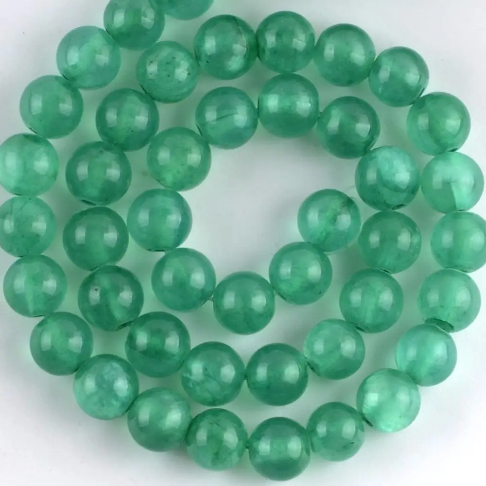 Natural Dark Green Jades Stone Beads Round Space Loose For Jewelry Making 4mm-10mm DIY Handmade Bracelets Jewellery 15&quot | Украшения и