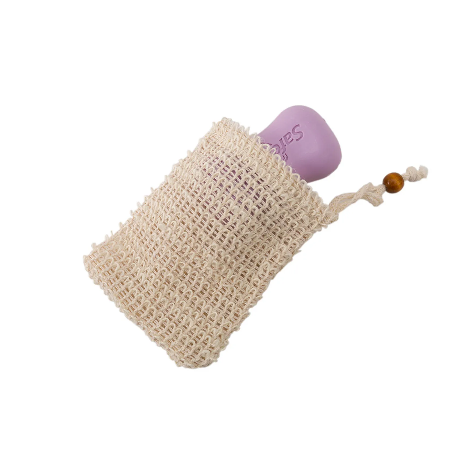 Мыло хлопковое и льняное Тканое полотно Сетевое хранилище сумка пенный