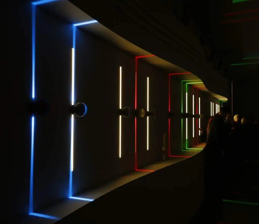 Арт дизайн окно светодиодные Настенные светильники для дома и сада RGB удаленным