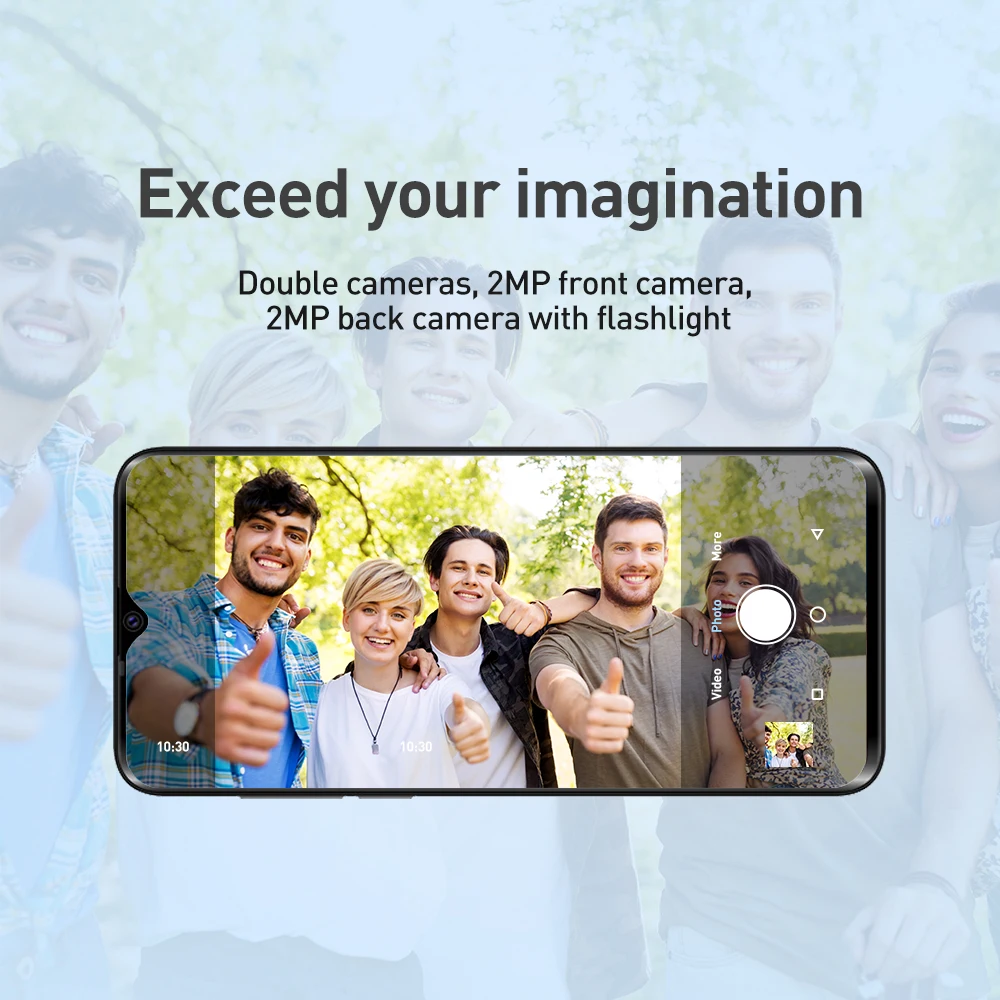 UNIWA M6501L Mobile Phone 6.52 Inch Screen 1G RAM 16G ROM Android 6.0 MTK6735 Smartphone Dual SIM 2700mAh Cellphone