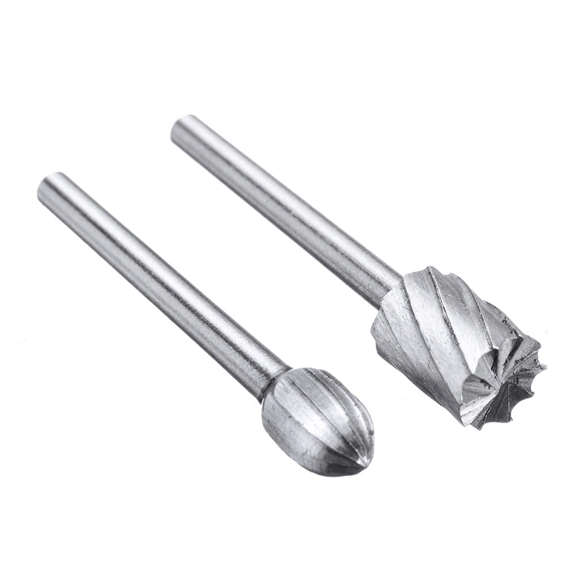 

1 Set 10pcs Router Bits Different Sizes For Burr Milling Cutter Carving Machine High Speed Steel Woodworking Engraving Tool
