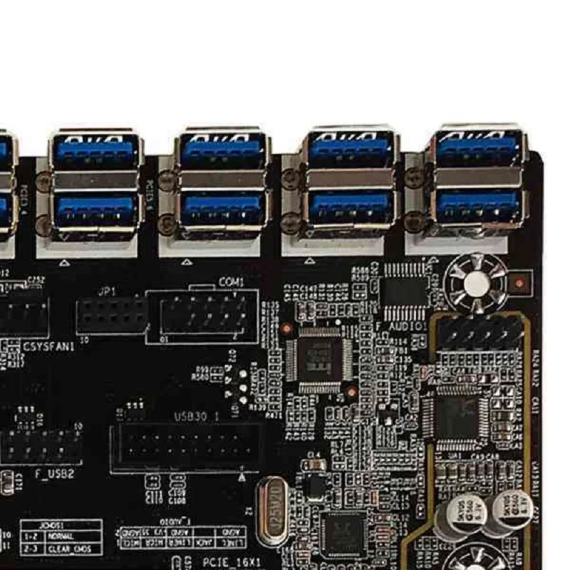 B250C BTC Mining Motherboard 12XPCIE to USB3.0 Graphics Card Slot LGA1151 Supports DDR4 DIMM RAM Computer | Компьютеры и офис