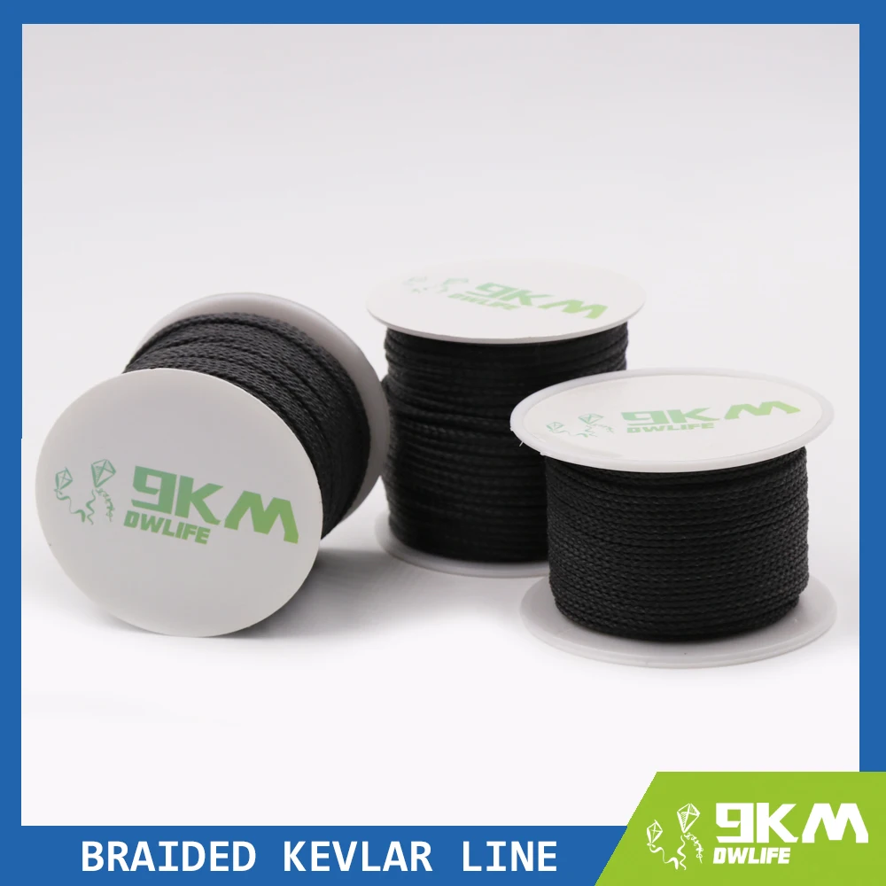 

100lb-2000lb Braided Kevlar Kite Line Fishing Assist Cord Kites for Adults Flying Camping Hiking Multifunctional Cord