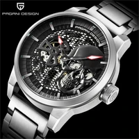 pagani design 2021 new skull skull mens mechanical watch top brand stainless steel waterproof automatic watch relogio masculino