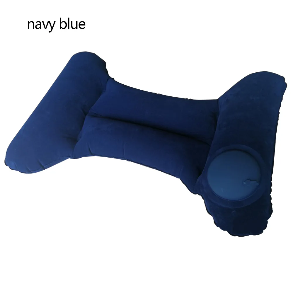 Надувная дорожная подушка мягкая ткань с флокированием для автомобиля самолета