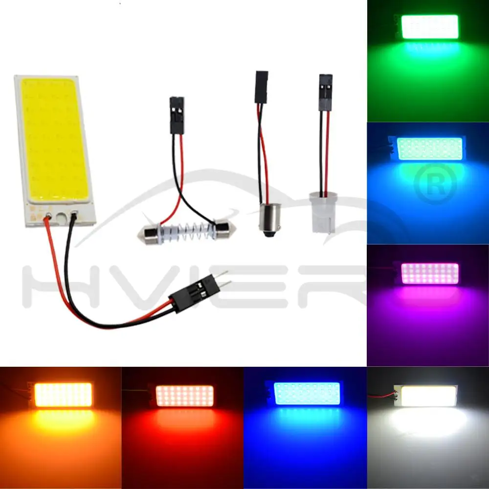 2 шт. светодиодный белый C5W Клин 36Smd Cob панель Автоматическая внутренняя