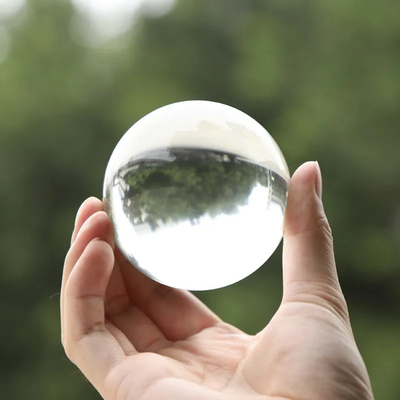 

Clear Glass Crystal Ball Healing Sphere Photography Props Gifts new Artificial Crystal Decorative Balls Spheres Glass Ball Photo