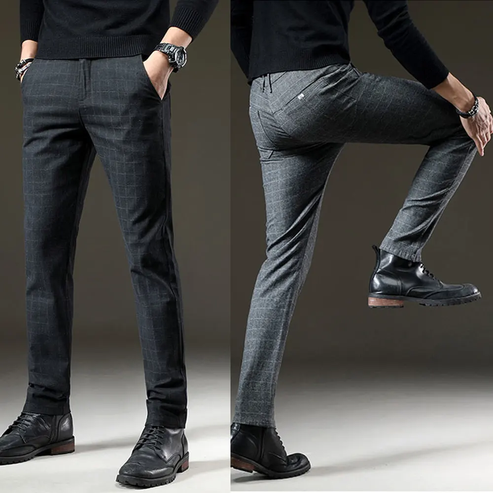 

Длинные брюки мужские, из хлопка, на осень, размера плюс, 29-38