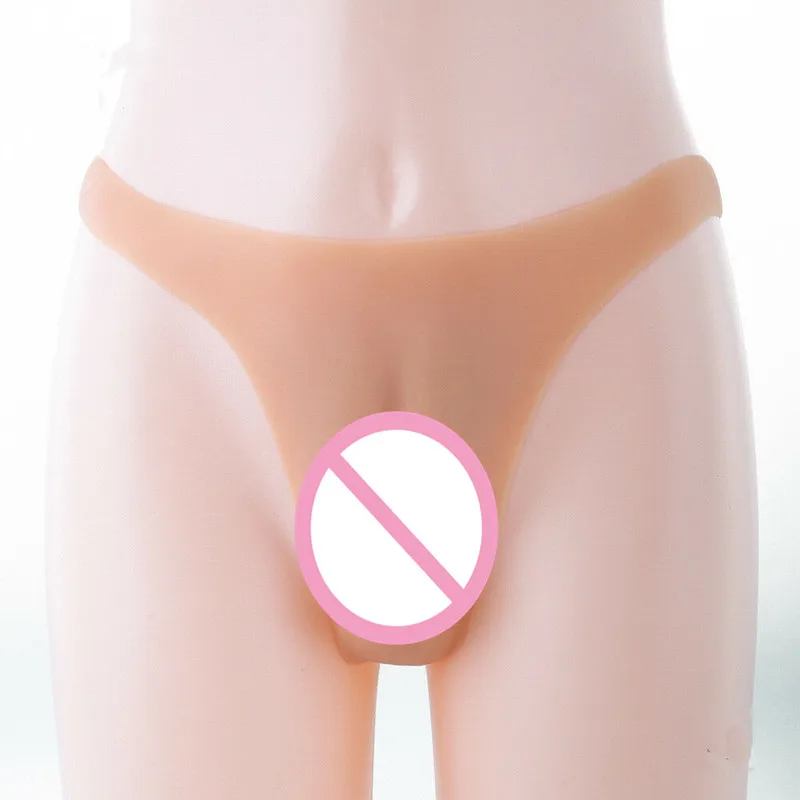 Full Silicone T-back Vagina Panty Realistic Vagina Crossdresser TG DG Underwear Men  Latex Underwear Tights Transparent