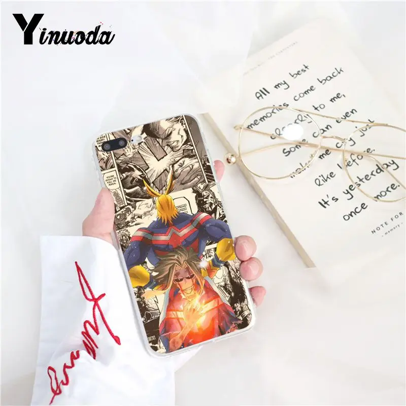 Yinuoda японское аниме мой герой Academy цельный чехол для телефона iPhone 8 7 6 S X XS MAX 5 5S SE XR 10