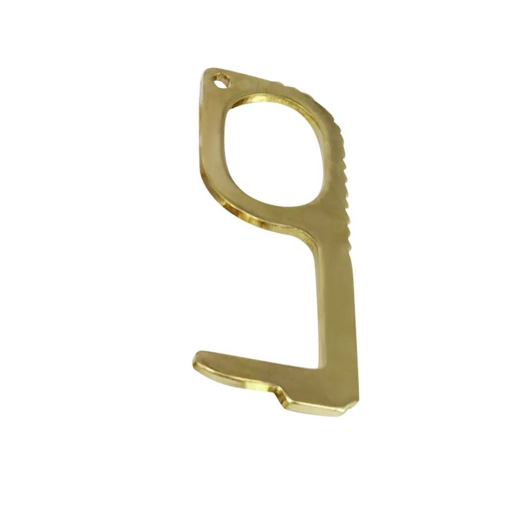 

Portable Brass Antibacterial Hand Control Door Opener Elevator Handle Handle Key Contactless Safety Isolation Brass Key 422#2