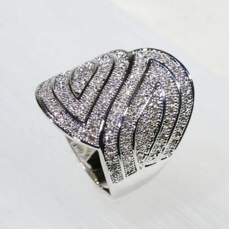 Роскошные блестящие Коктейльные обручальные кольца для женщин ювелирные