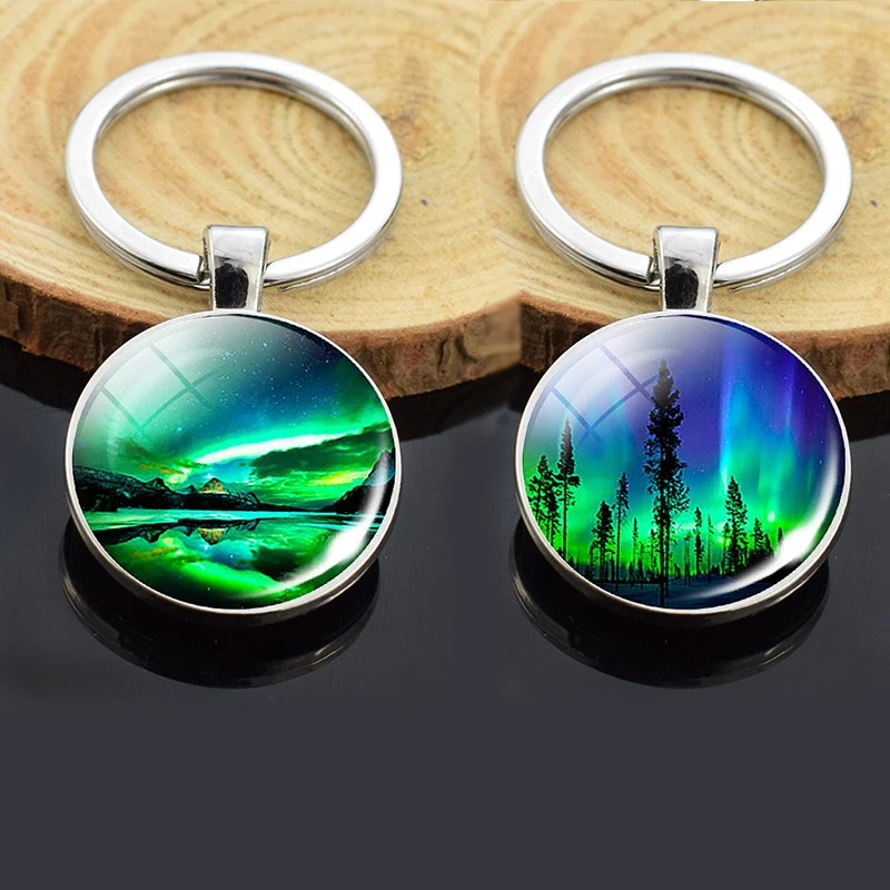 Подвеска для ключей с северным светильник двусторонний брелок подвеска С