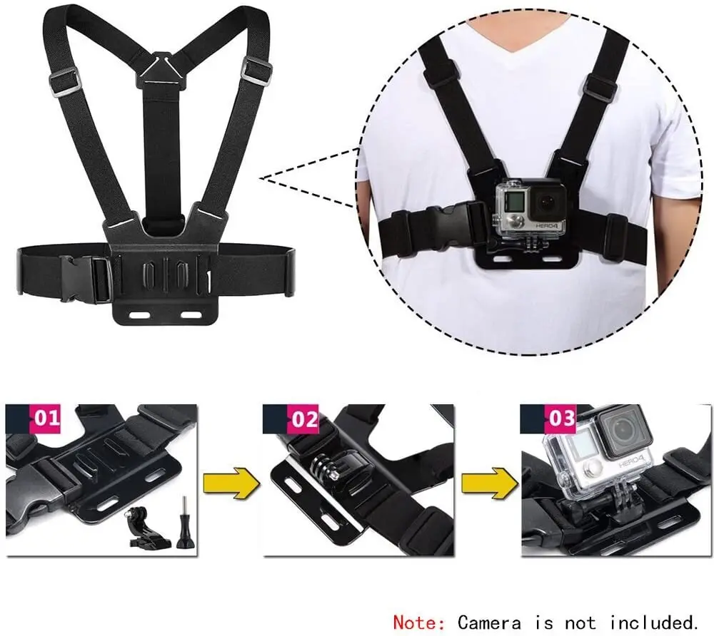 Комплект аксессуаров для Gopro Hero 10 9 8 7 6 5/AKASO EK7000/Brave 7/Dragon Touch | Электроника