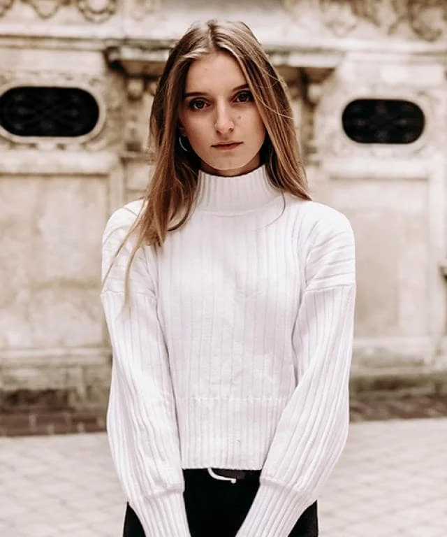 Женский хлопковый свитер с длинным рукавом ZAFUL свободный трикотажный джемпер