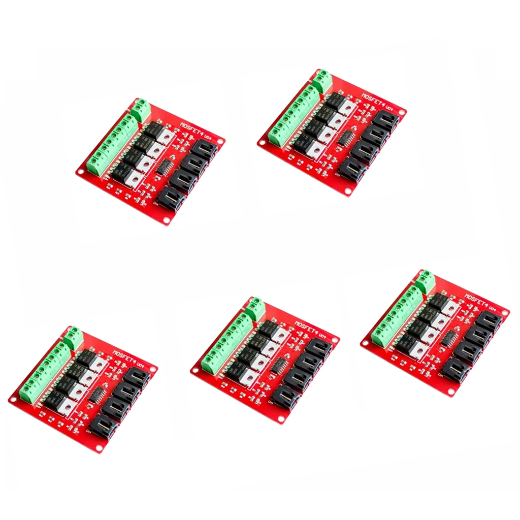 5 шт. 4 канальный модуль переключения MOSFET кнопки маршрута IRF540 V2.0 для|Модули для