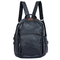 new style men genuine leather cow skin soft backpack outdoor casual school bag