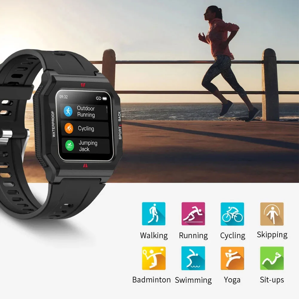 

FT10 1.3 inch Smart Watch men 2021 IP68 Waterproof Female Heart Rate Monitor Kids Smartwatch Fitness Tracker ecg for Android IOS