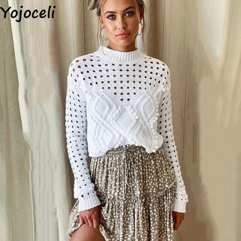 Yojoceli с помпонами на не сужающемся книзу массивном-апом просвечивающее