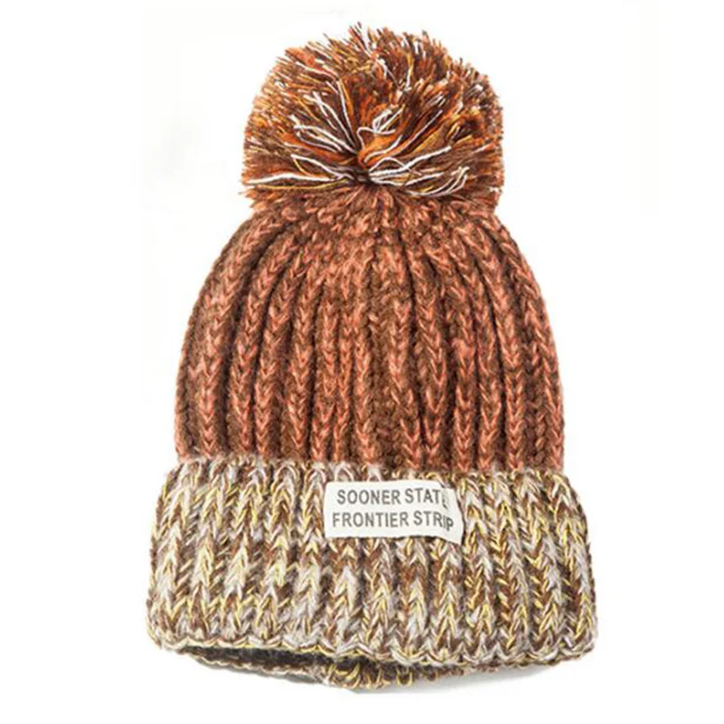 

Winter skullies Hat fashion warm beanies hats casual women solid adult rabbit caps cover head Thickened warm women woollen hat