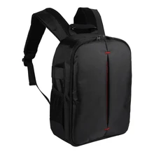 New Nylon Red Interior Photograph Shoulder Bag With Removable Divider Outdoor Shoulder Camera Bag 27*13*37cm