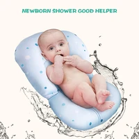 newborn safety bath cushion baby mesh cradle bed baby shower bathtub foldable babies bath tub pad non slip bathtub
