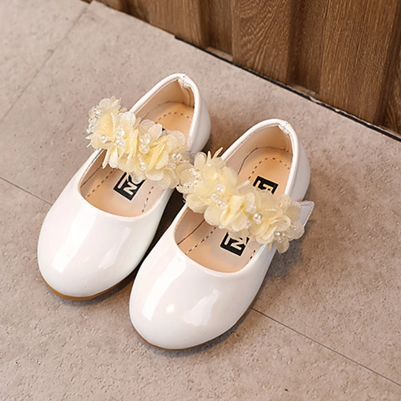Baby Girls Walking Shoes Kids PU leather Big Flower Summer Princess Shoes Party Wedding Baby Girls Dance Shoes 4 Baby Girls Walking Shoes Kids PU leather Big Flower Summer Princess Shoes Party Wedding Baby Girls Dance Shoes 4