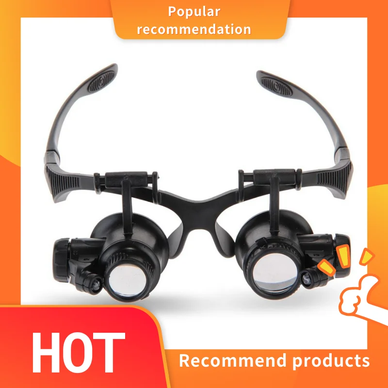 

Good Market 8 Lense 10X 15X 20X 25X LED Magnifier Eye Glass Jeweler Loupe Repair Magnifying