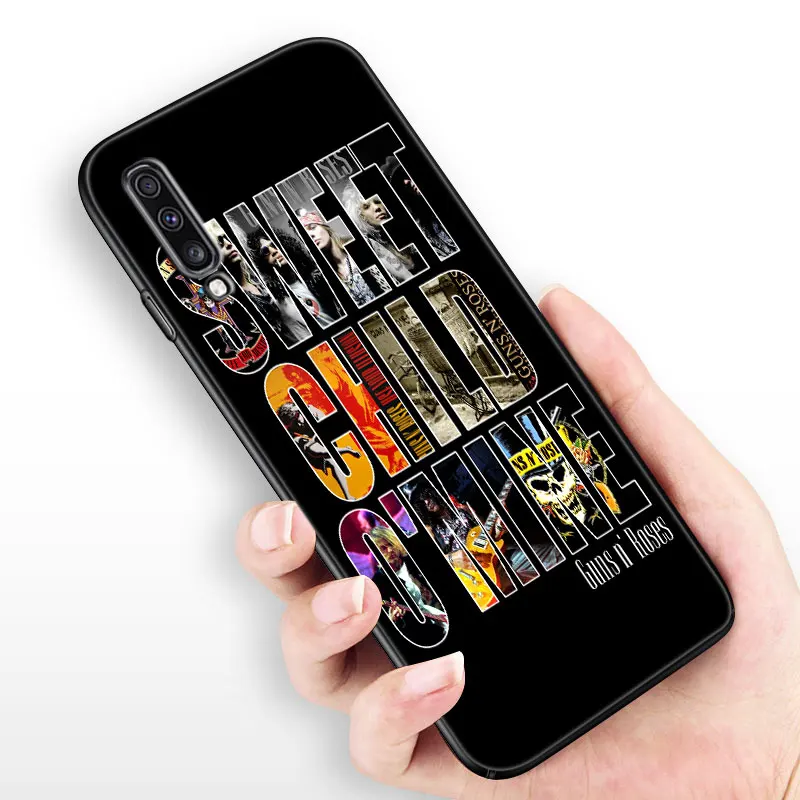 Чехол Guns N Roses с черепом для Samsung Galaxy A01 Core A03S A10 A20E A21 A30 A40 A42 A82 A90 A6 A7 A9 A8 + 2018 A5 2017