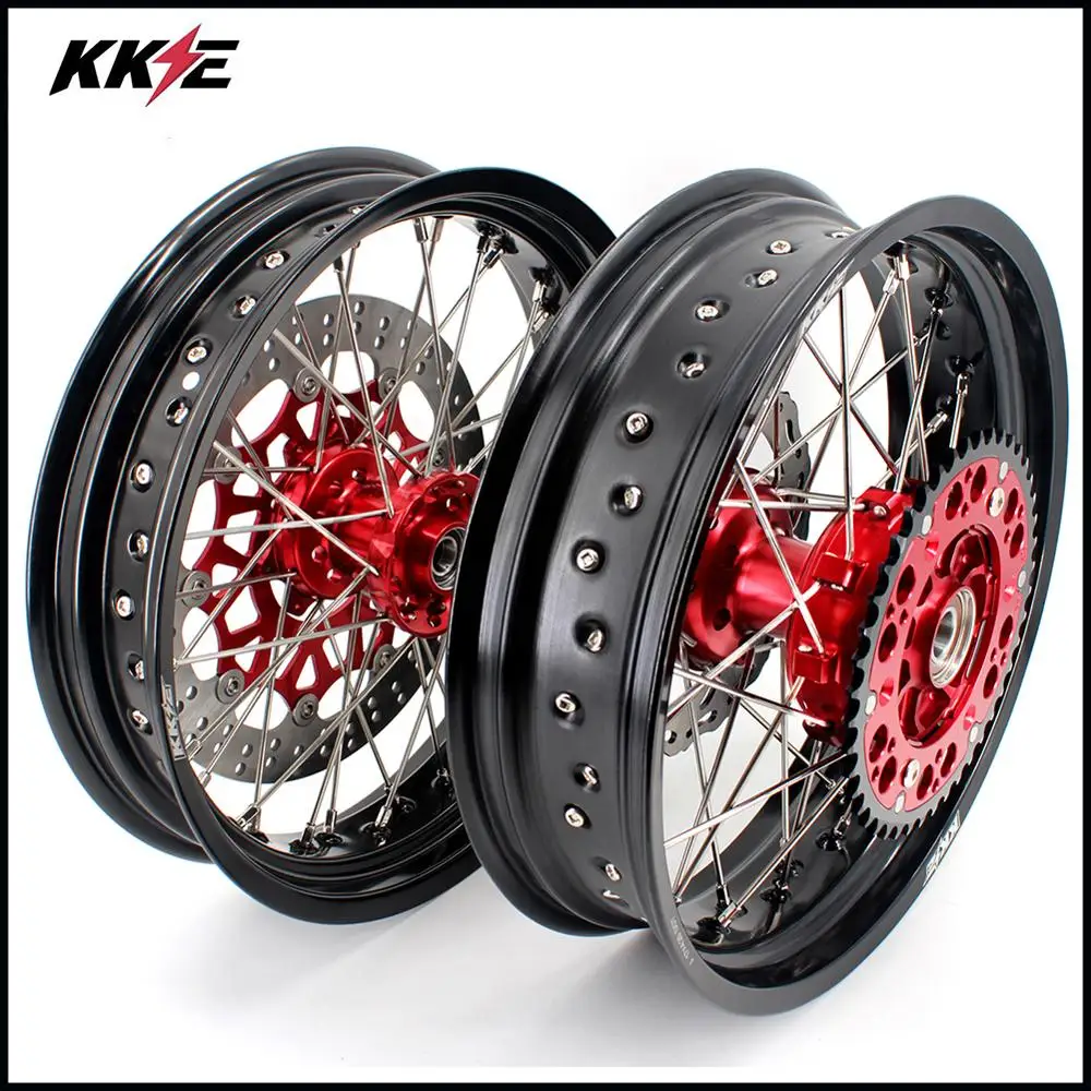 KKE 3,5& 4,25 XR650R 2000-2008 CUSH привод Supermoto колесные диски Набор для HONDA задние 240 мм