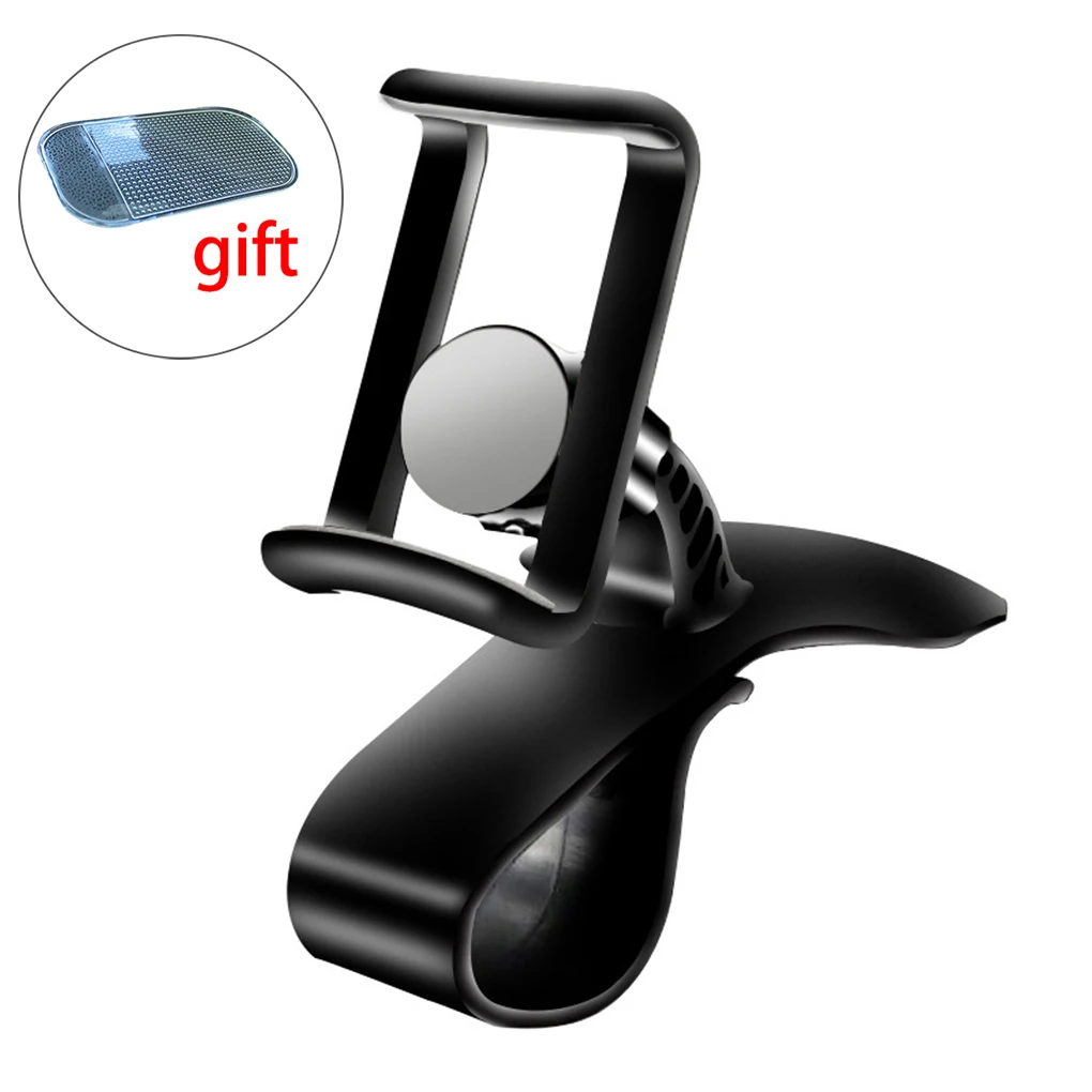 

360 Degree Rotation Adjustable Universal Car Dashboard HUD Phone Holder Stand Bracket Clip Support Mount