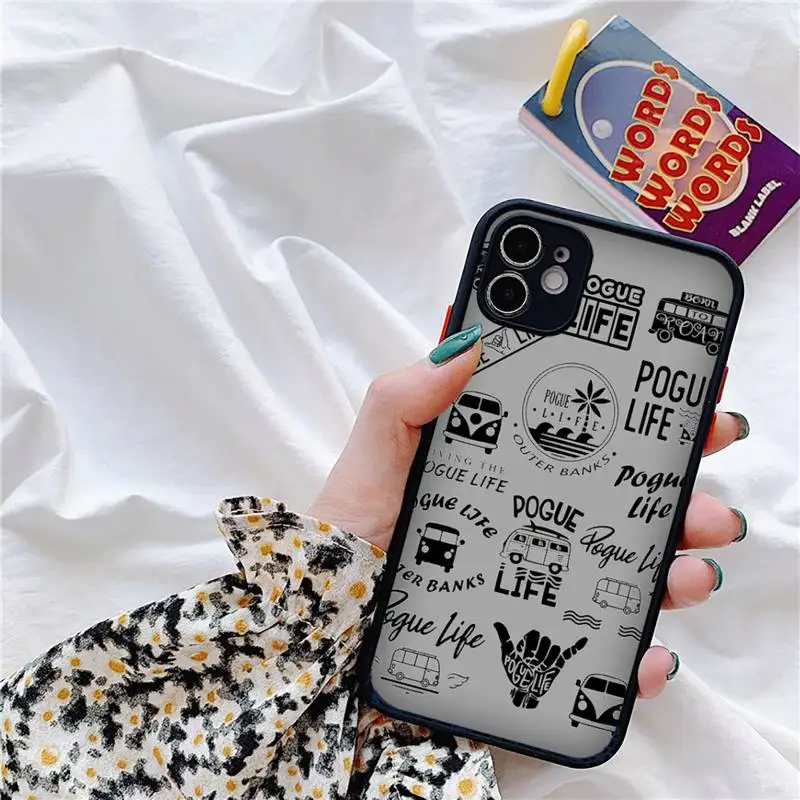 Outer Banks OBX Livin' the Pogue Life Phone Case Transparent soft For iphone 13 7 8 11 12 plus mini x xs xr pro max