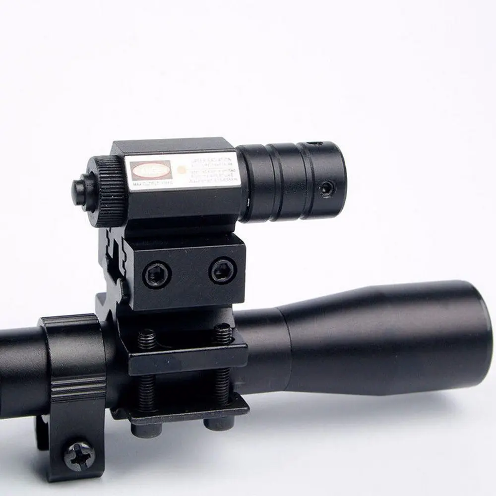 

3in1 4x20 Tactical Hunting Riflescope Crossbow Optics With Red Dot Laser Sight 11mm Rail Mounts For 22 Caliber Guns Rifle Scope