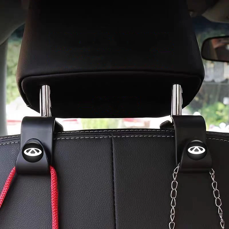 

2/4pcs Car Back Seat Hook Headrest Portable Hanger Holster Hook For Chery Fulwin QQ Tiggo 3 5 T11 A1 A3 A5 Amulet M11Car Goods