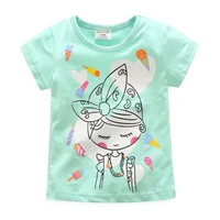 kids unicorn dinosaur t shirts clothes summer cartoon printed girls tees children kids tops short sleeve