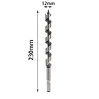 230 мм удлиненные 12-14 мм сверла для шнека деревянные столярные кладки хобби по дереву набор сверл для деревообработки Новый