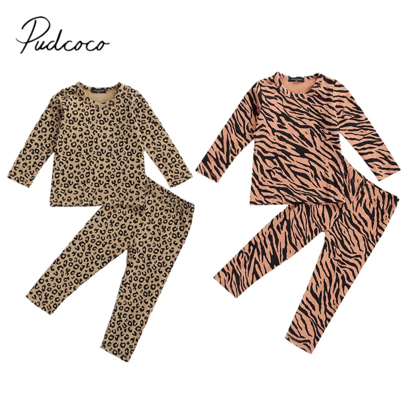 Рубашка с длинным рукавом и леопардовым принтом на возраст 1 6 лет|Комплекты