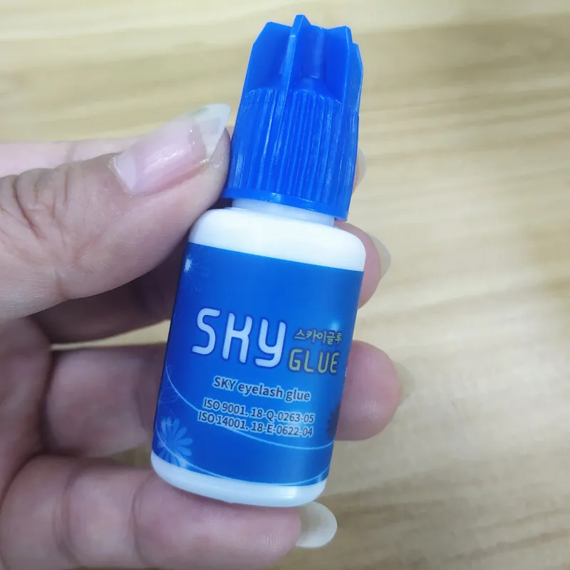 Оригинальный клей для наращивания ресниц 1 флакон небо синий колпачок быстрая
