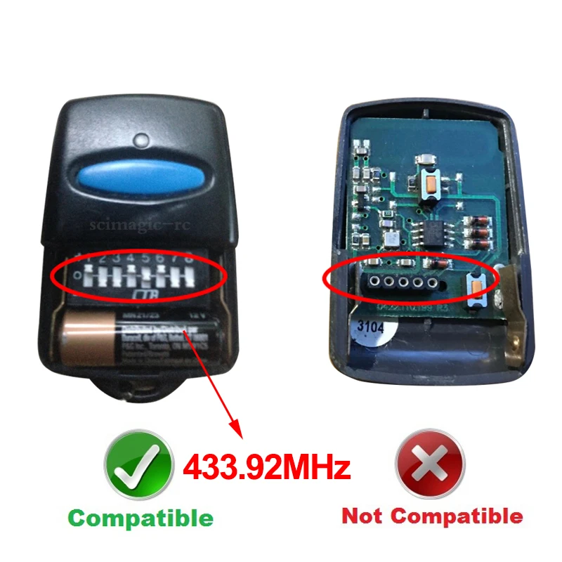 ERREKA LUNA2 LUNA3 RESON1 RESON2 433.92mhz remote control garage door opener gate clone Copy Control | Безопасность и защита