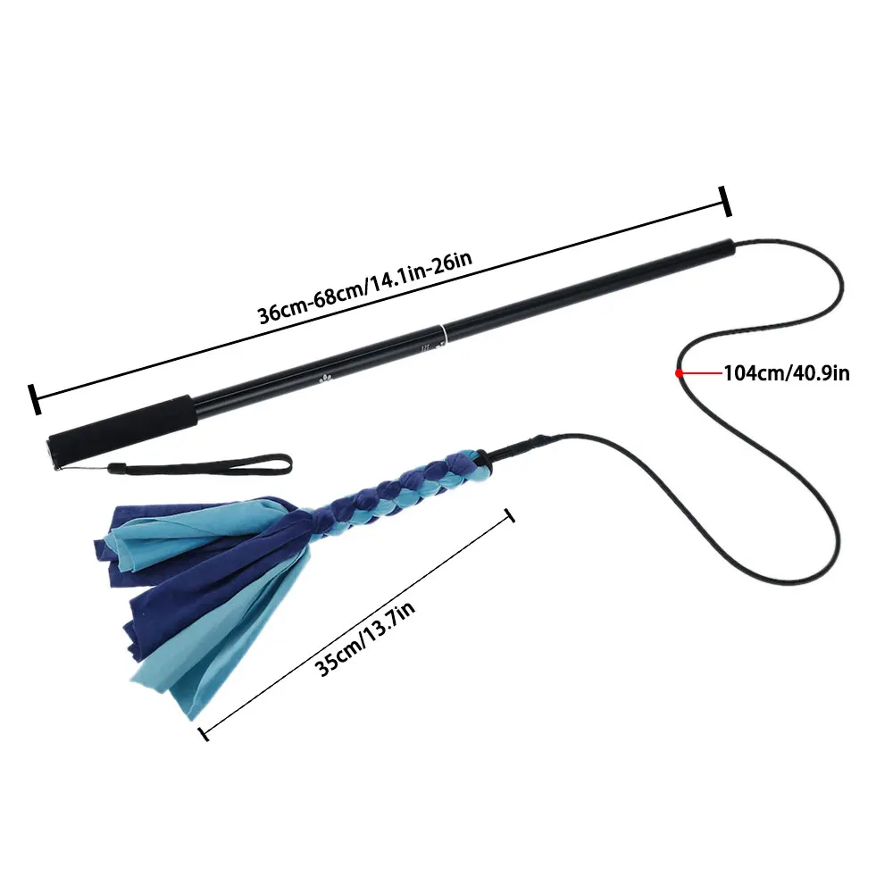 

Pets Toys Interactive Dog Toys Extendable Flirt Pole Funny Chasing Tail Pets Dogs Interactive Toys Teaser And Exerciser For