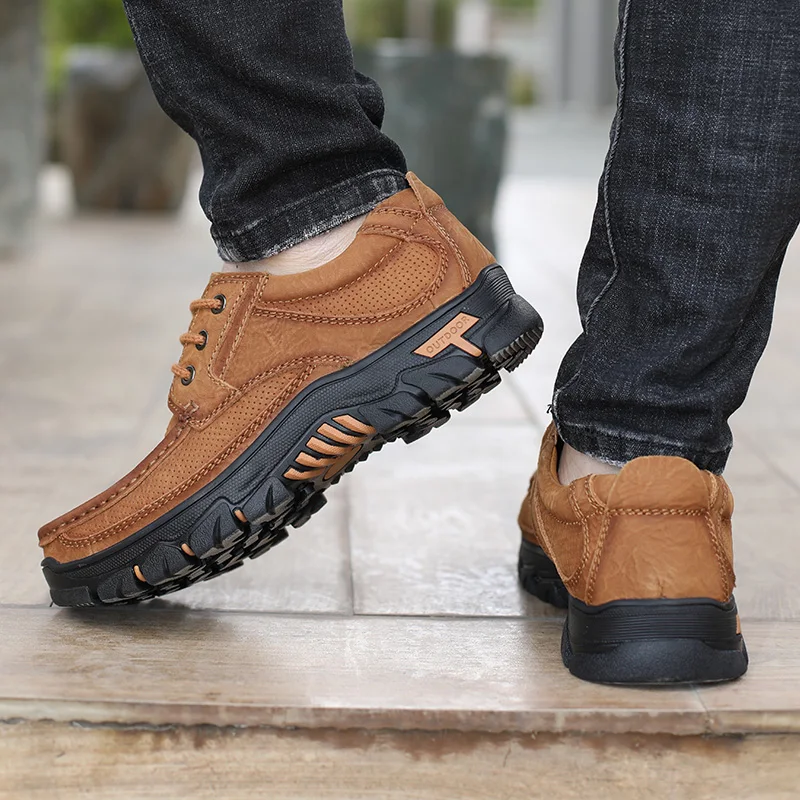 Мужские брендовые туфли в деловом стиле мужские из натуральной кожи на шнуровке